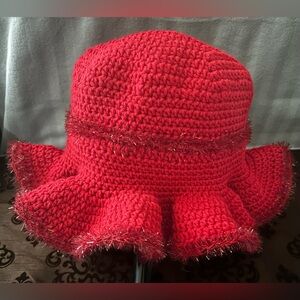 Bucket hat red